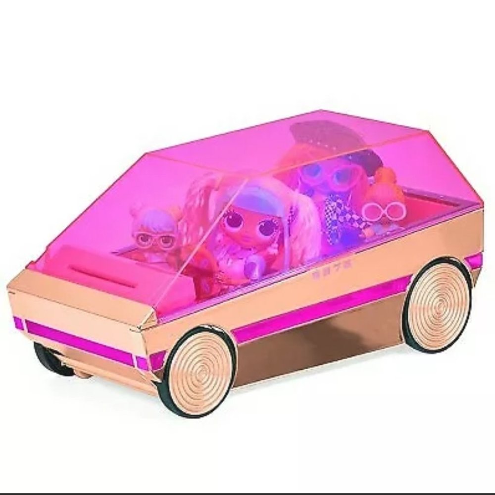 LOL Surprise 3-In-1 Party Cruiser Car with Surprise Pool, Dance Floor and Magic